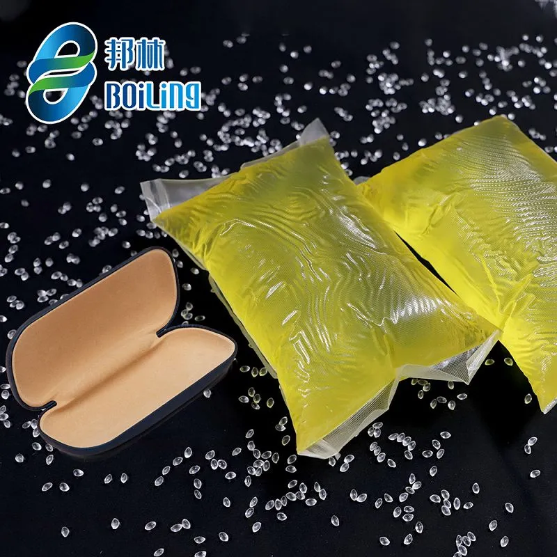 Colle thermofusible pour étui à lunettes