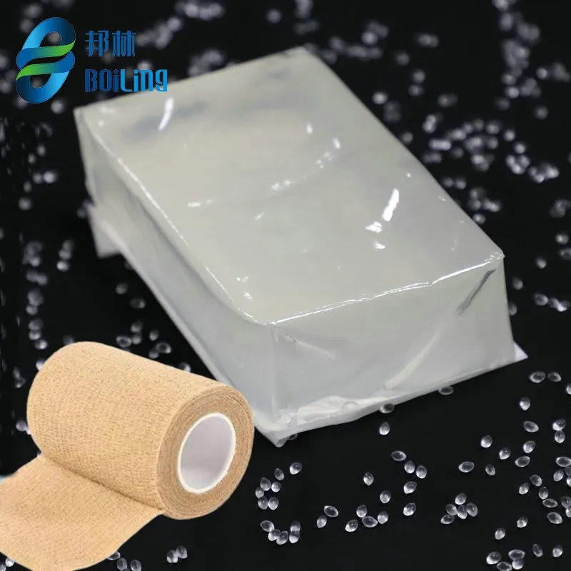 Colle adhésive thermofusible pour bandage médical